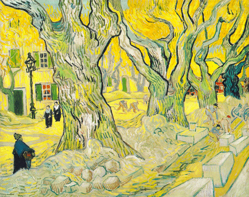The Road Menders, 1889 - Van Gogh Painting On Canvas